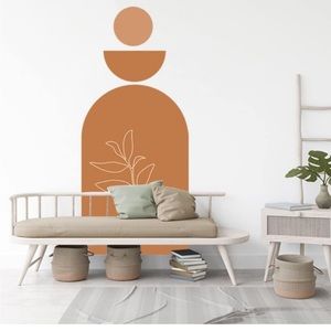 Ochine Arch Wall Decal Decor Sticker Boho Wall Decor Sticker- Color is Beige Tan